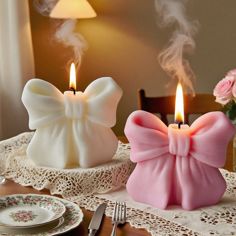 Scented Candle Luxury - 3D Bowknot Three-Dimensional Aroma Candle DIY