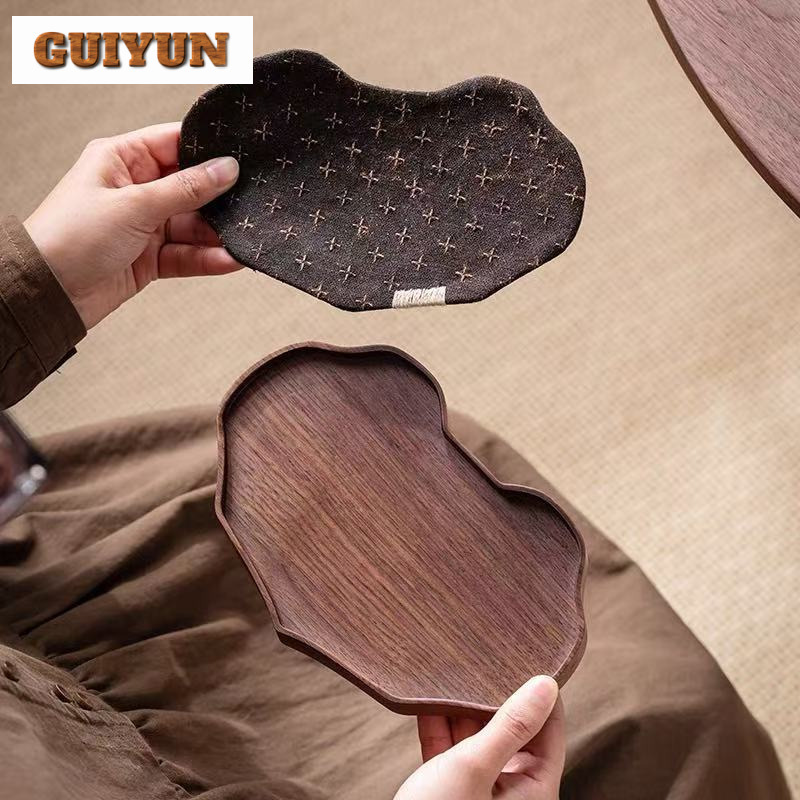 Black Walnut Small Tea Tray Sn - Wooden Serving Tray recensione e prezzo