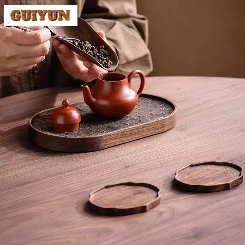 Black Walnut Small Tea Tray Sn - Wooden Serving Tray recensione e prezzo