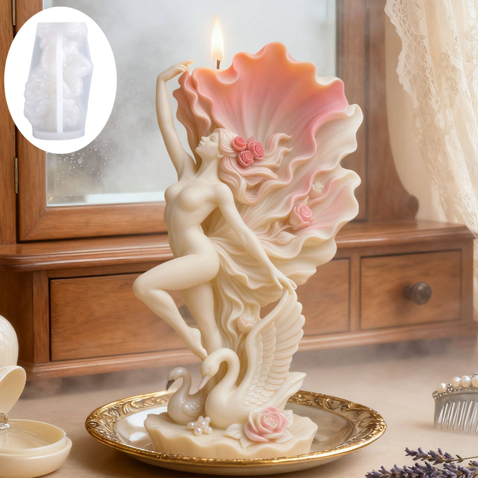 Elegant Swan Dancer Candle Mol - Scented Candle Luxury recensione e prezzo