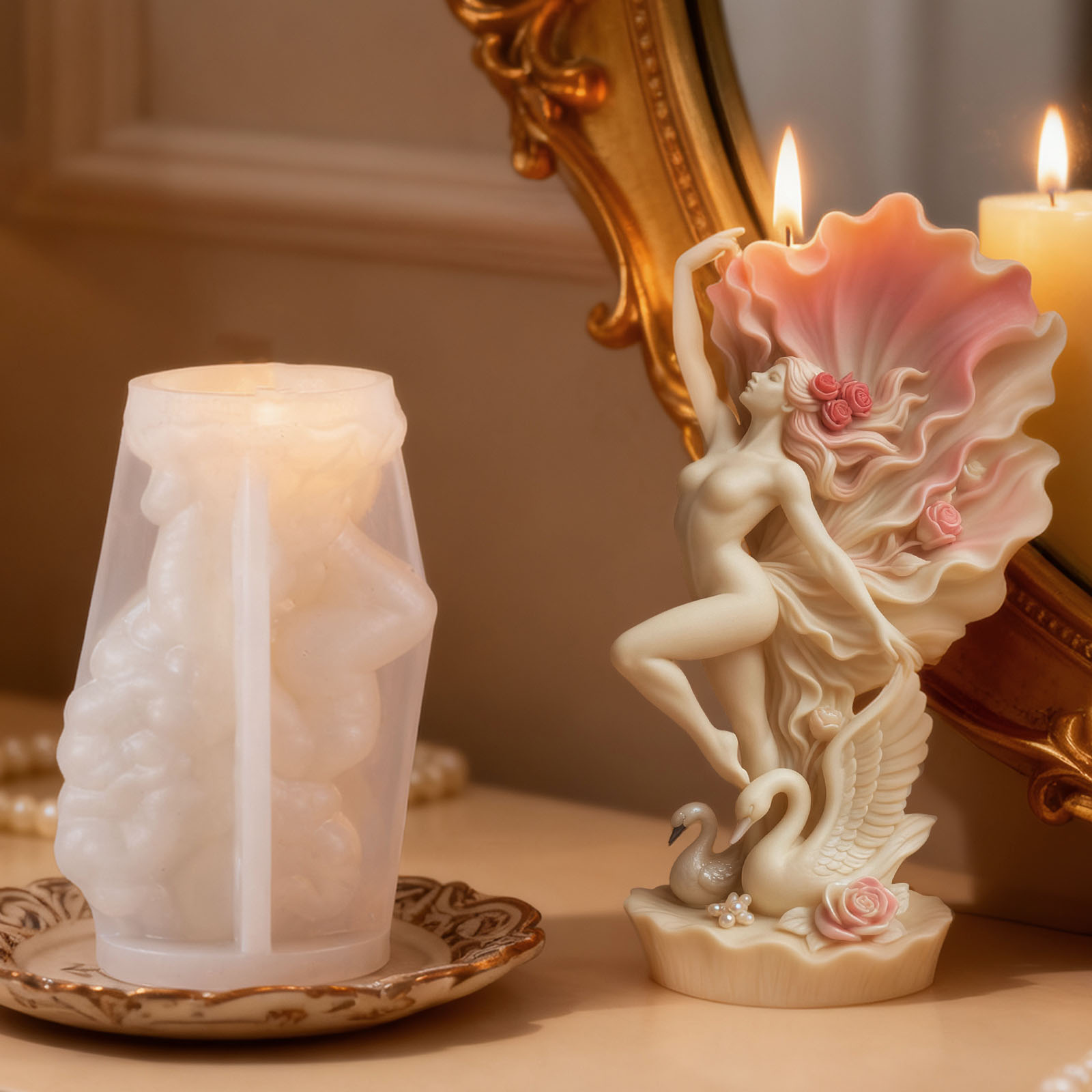 Elegant Swan Dancer Candle Mol - Scented Candle Luxury recensione e prezzo