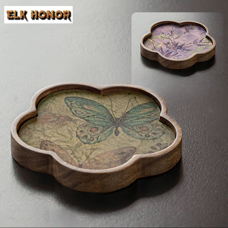 Retro Walnut Solid Wood Pot Be - Wooden Serving Tray recensione e prezzo