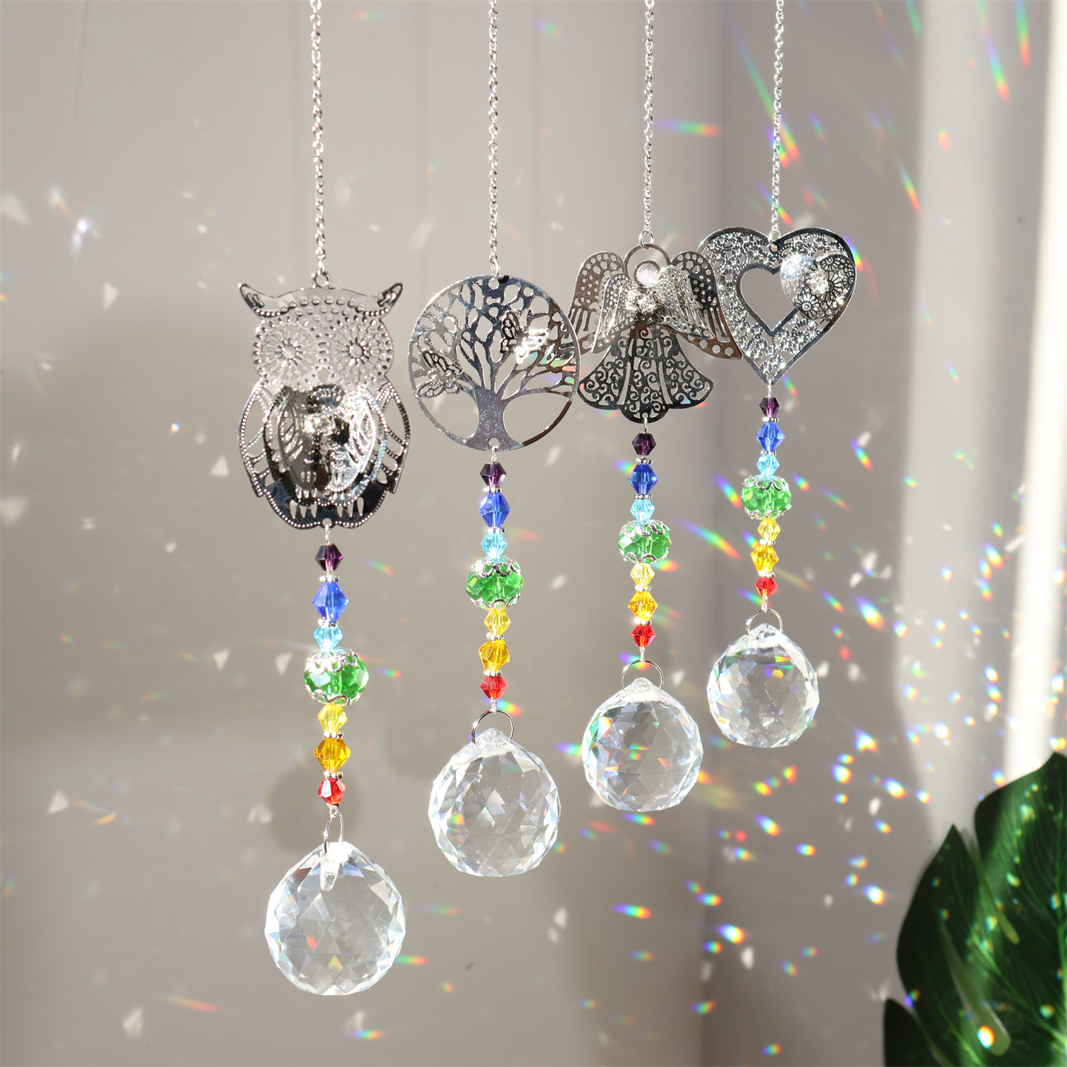 Crystal Sun Catcher Metal Piec - Crystal Ball Decor recensione e prezzo