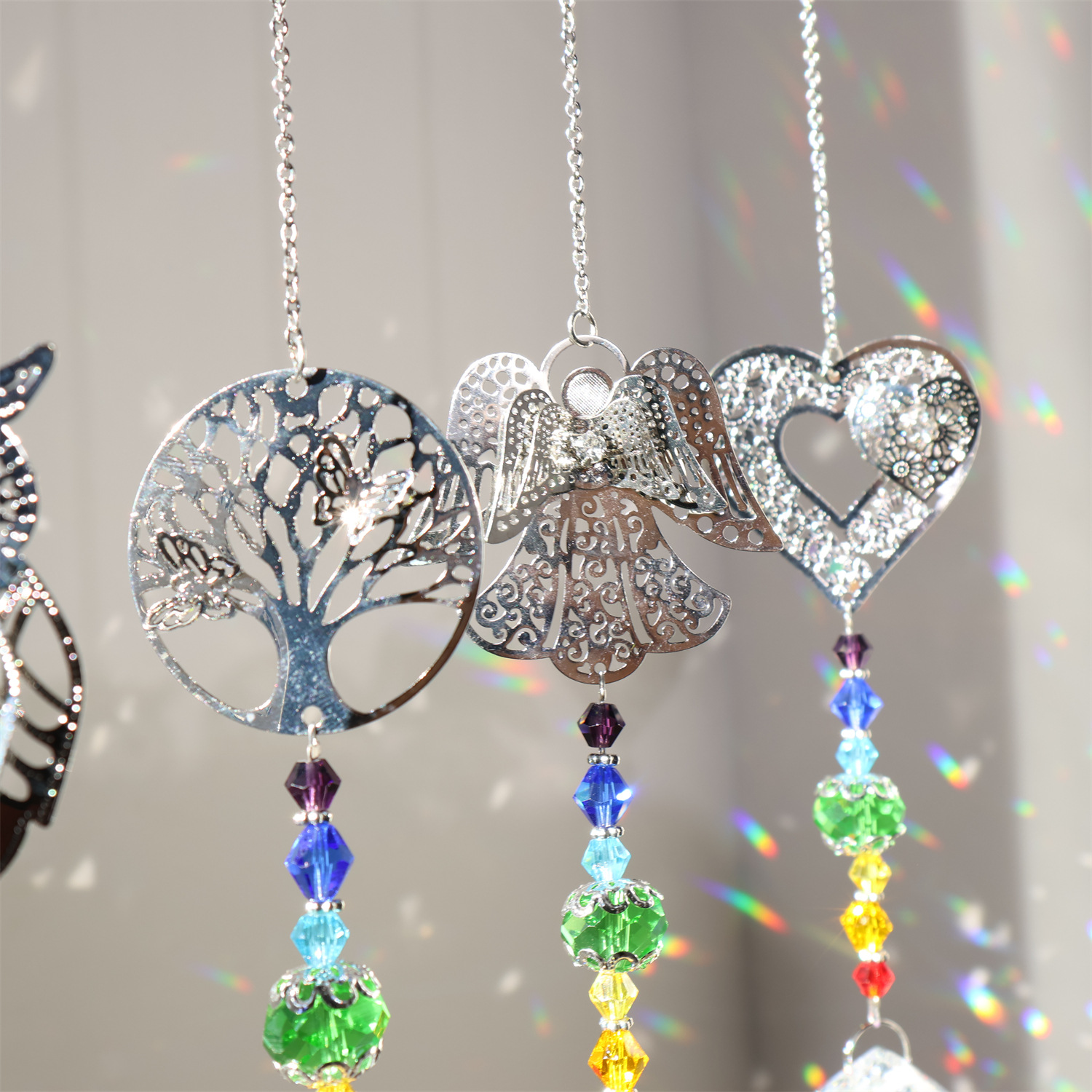 Crystal Sun Catcher Metal Piec - Crystal Ball Decor recensione e prezzo