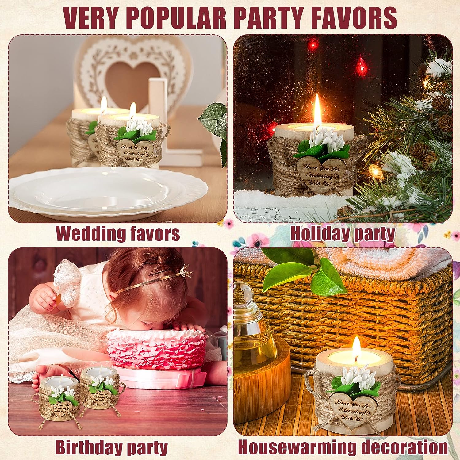 6/12/24PCS Guest Gift Candle f - Scented Candle Luxury recensione e prezzo