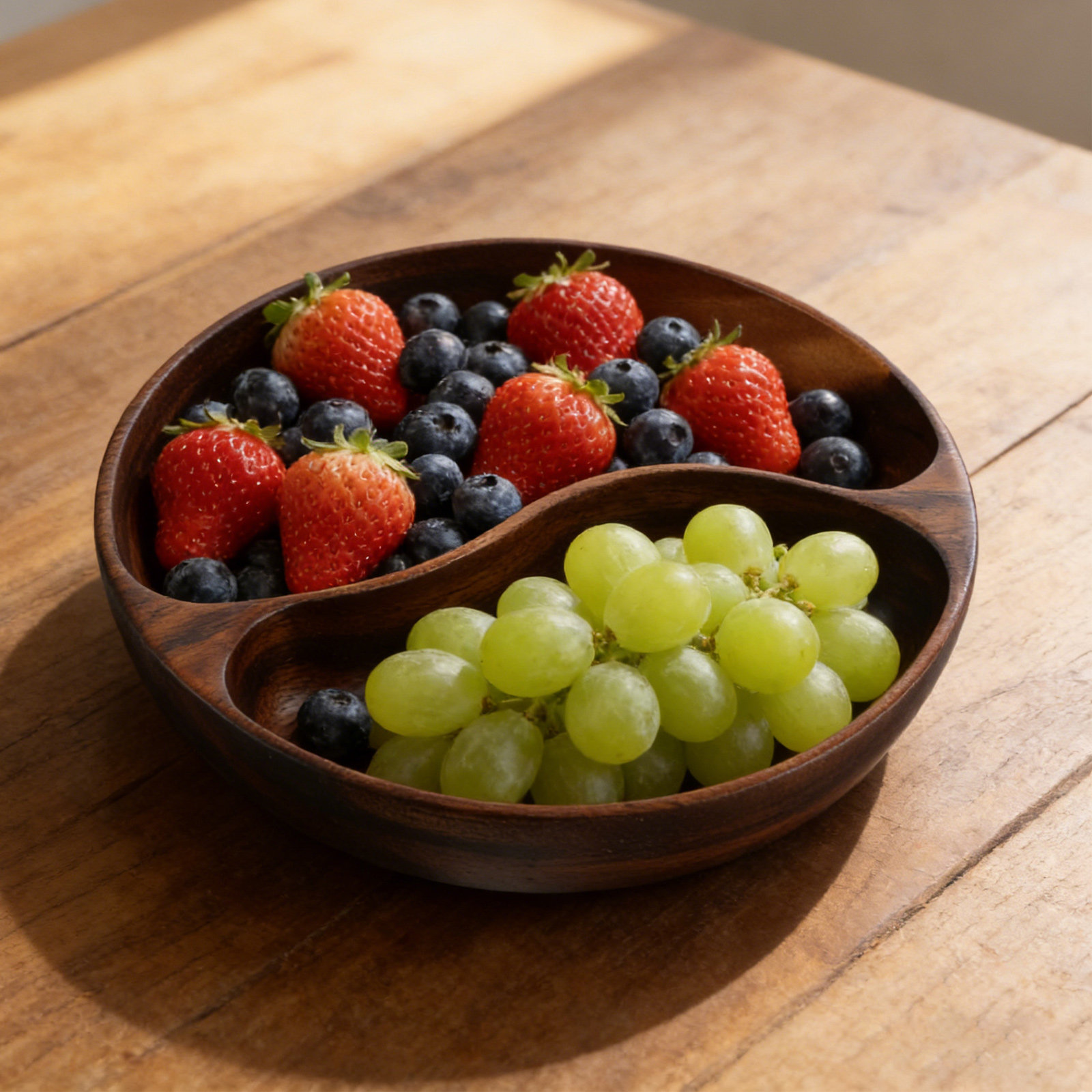 Divided Portion Plate Wooden S - Wooden Serving Tray recensione e prezzo