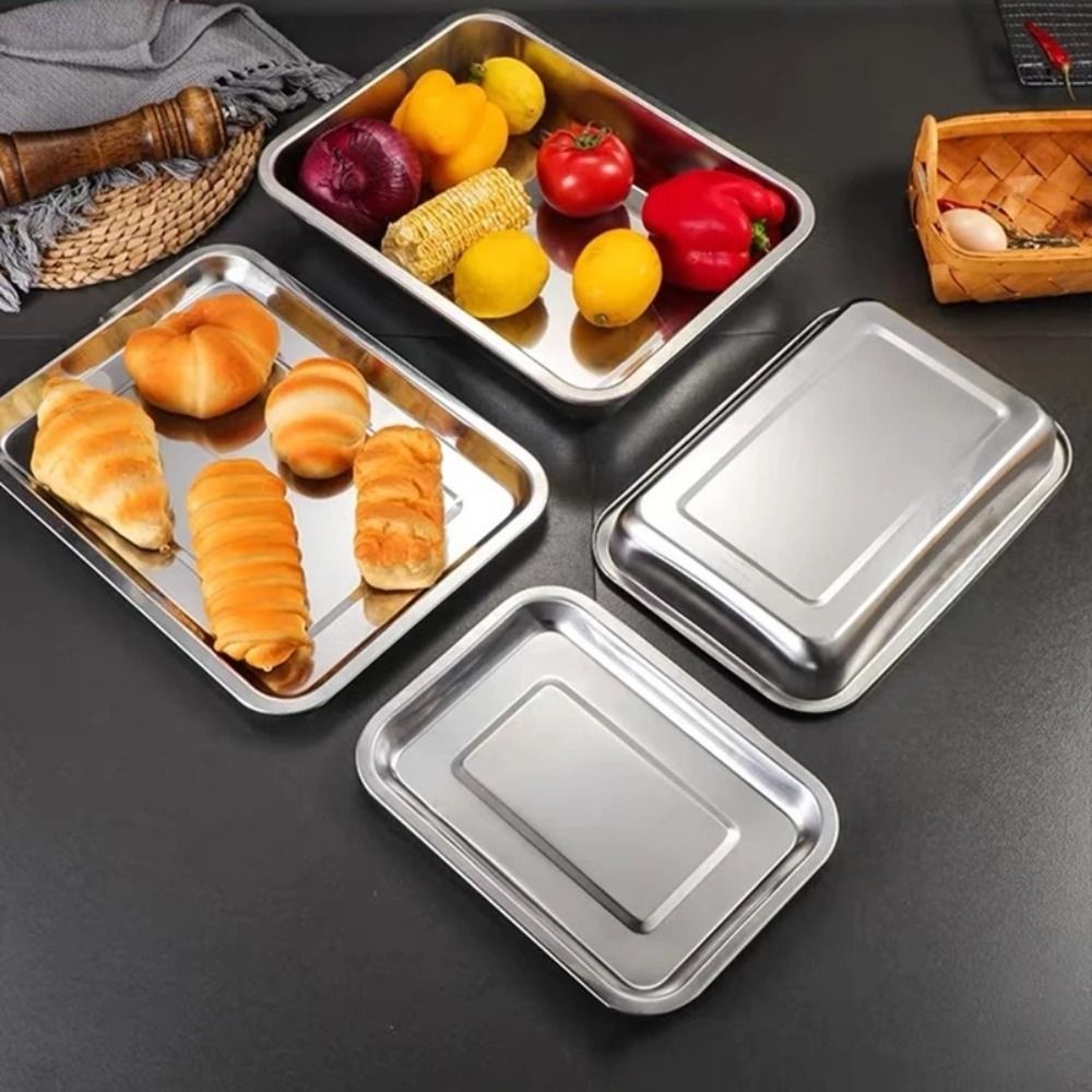 New Stainless Steel Tea Tray R - Wooden Serving Tray recensione e prezzo