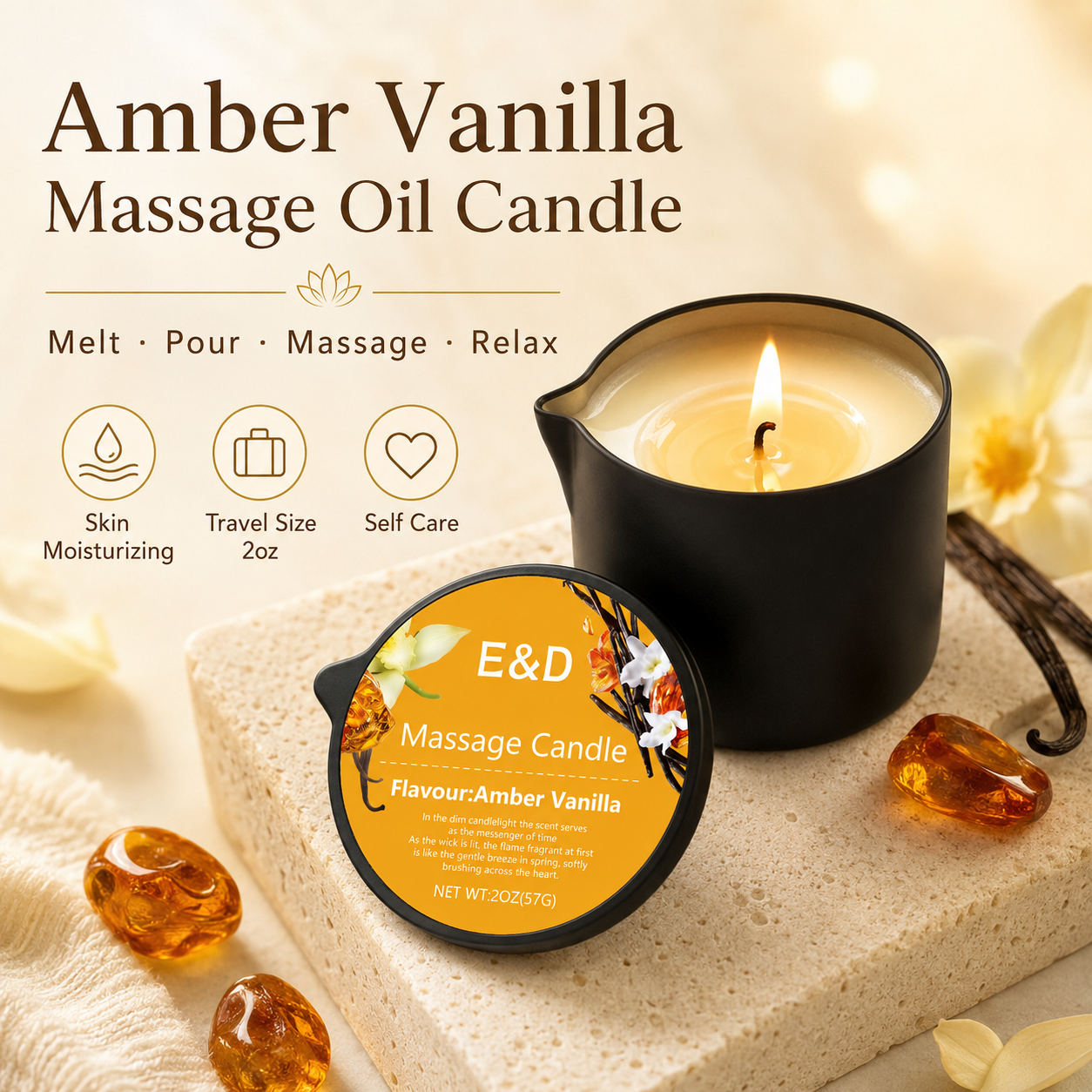 1PC Massage Oil Candles，luxury - Scented Candle Luxury recensione e prezzo