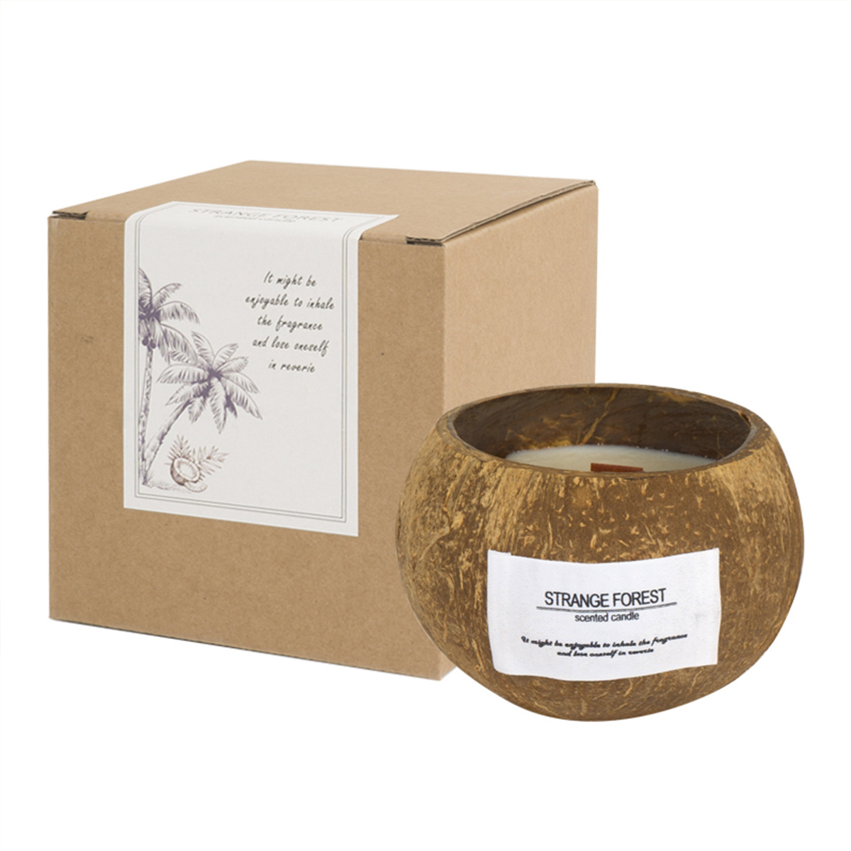 Coconut Shell Aromatherapy Can - Scented Candle Luxury recensione e prezzo