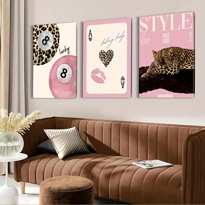 3pcs Leopard Cheetah Canvas Wa - Luxury Lifestyle recensione e prezzo