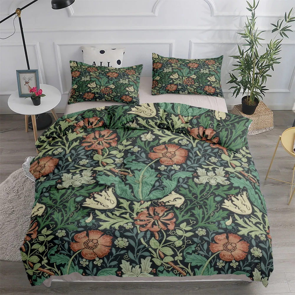 William Morris Neoclassical Fl - Linen Duvet Cover recensione e prezzo