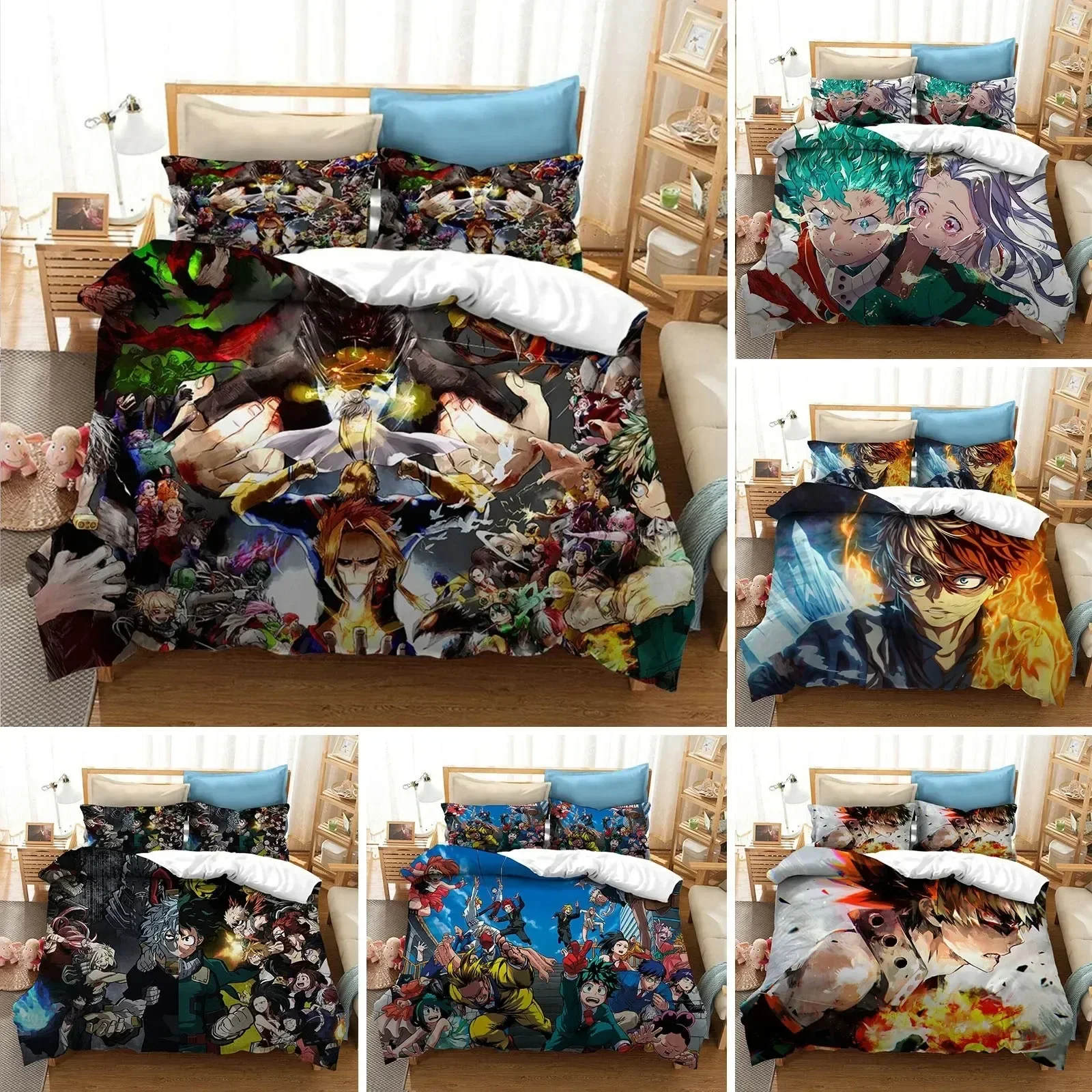 3D Anime My Hero Academia Prin - Linen Duvet Cover recensione e prezzo