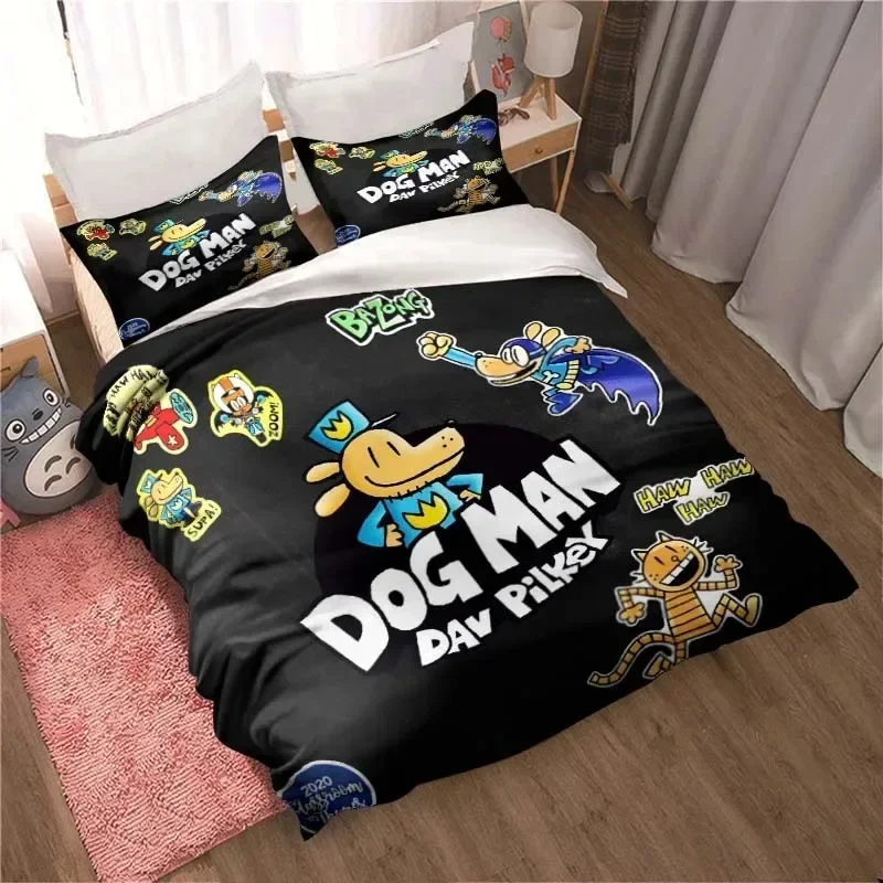 DOG MAN Cute Cartoon Pattern P - Linen Duvet Cover recensione e prezzo