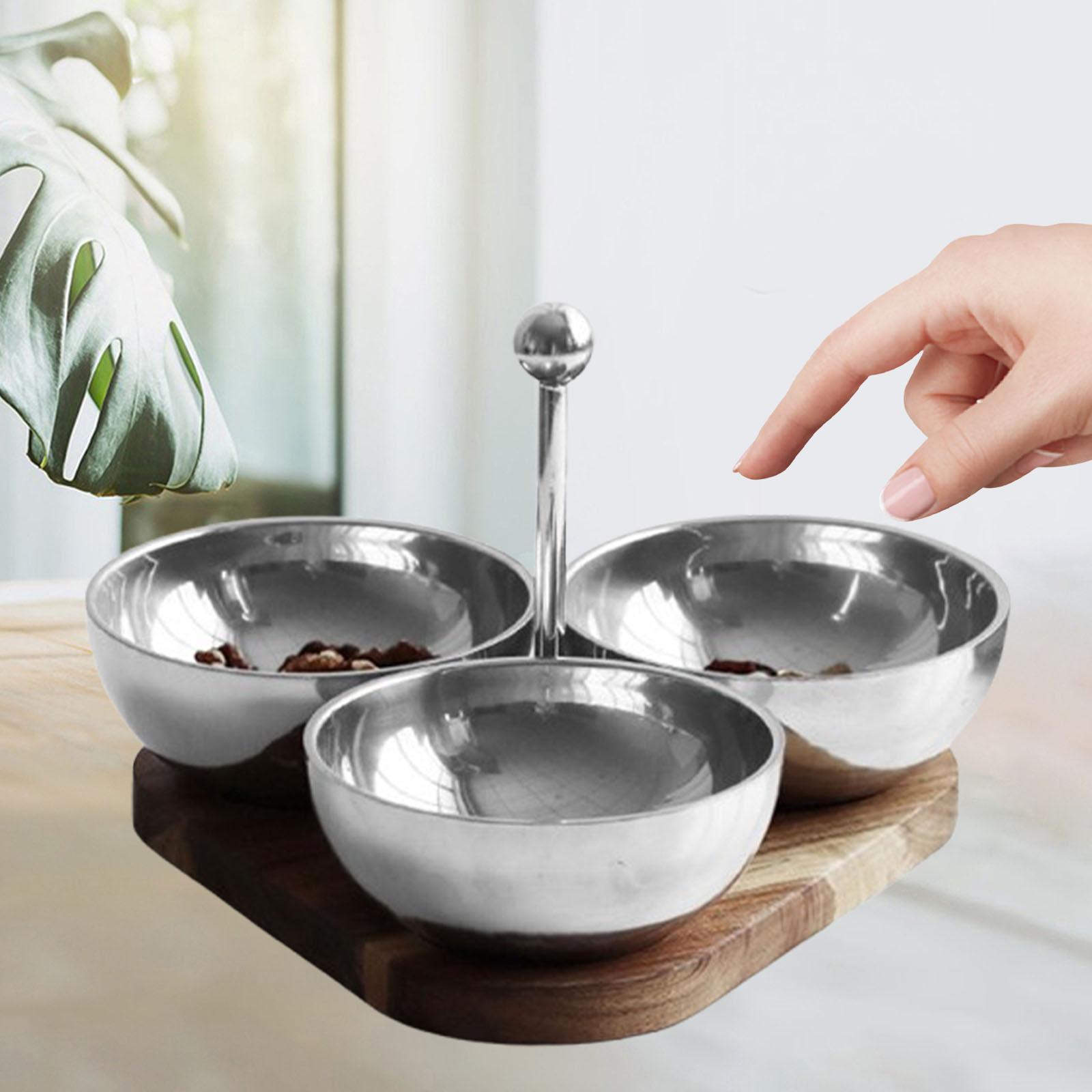 Serving Bowls with Wooden Tray - Wooden Serving Tray recensione e prezzo