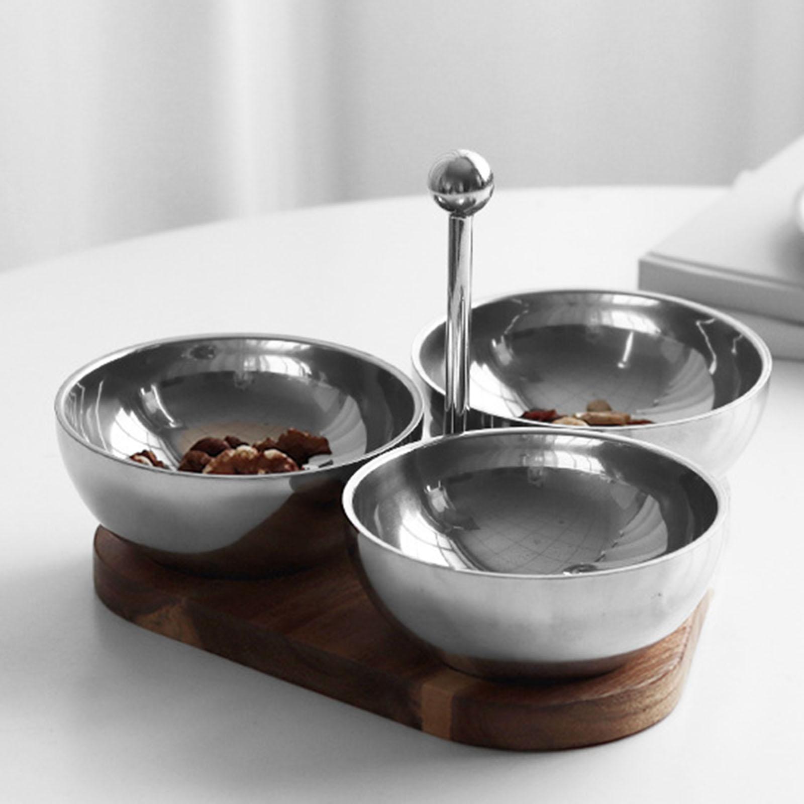 Serving Bowls with Wooden Tray - Wooden Serving Tray recensione e prezzo