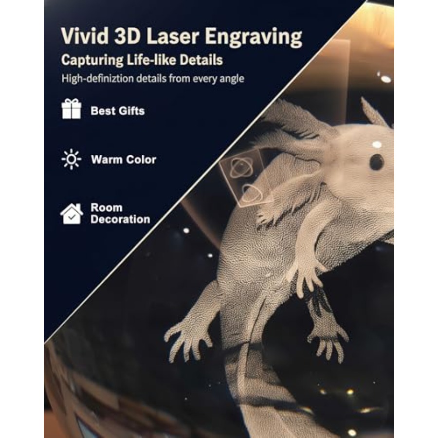 3D Crystal Ball Night Light, W - Crystal Ball Decor recensione e prezzo
