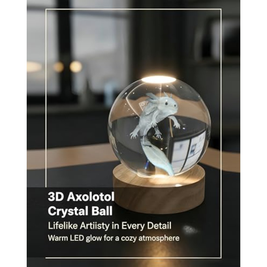 3D Crystal Ball Night Light, W - Crystal Ball Decor recensione e prezzo