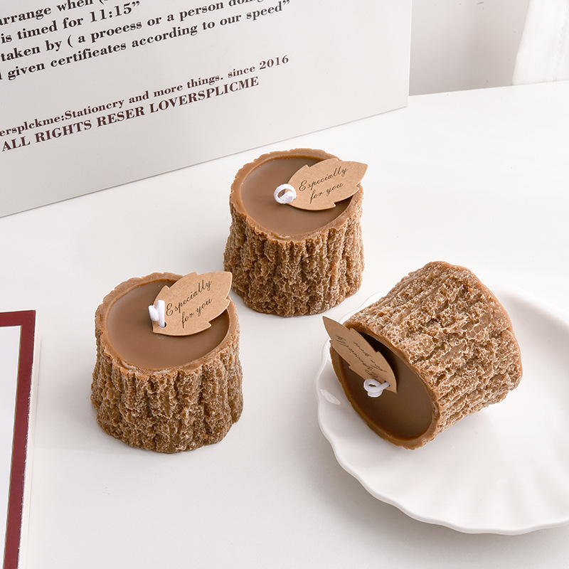 Tree Stump Candle Set Gift Cre - Scented Candle Luxury recensione e prezzo