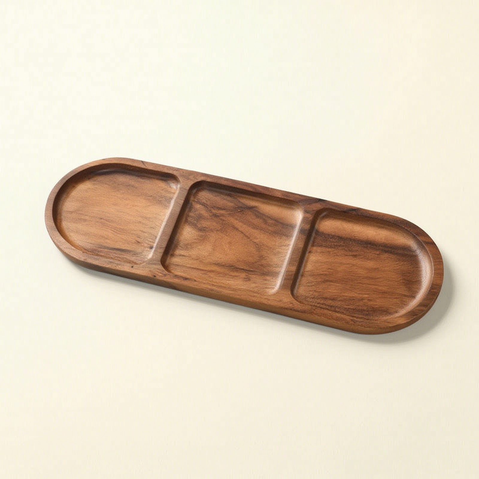 Acacia Wood Serving Tray 3-Com - Wooden Serving Tray recensione e prezzo
