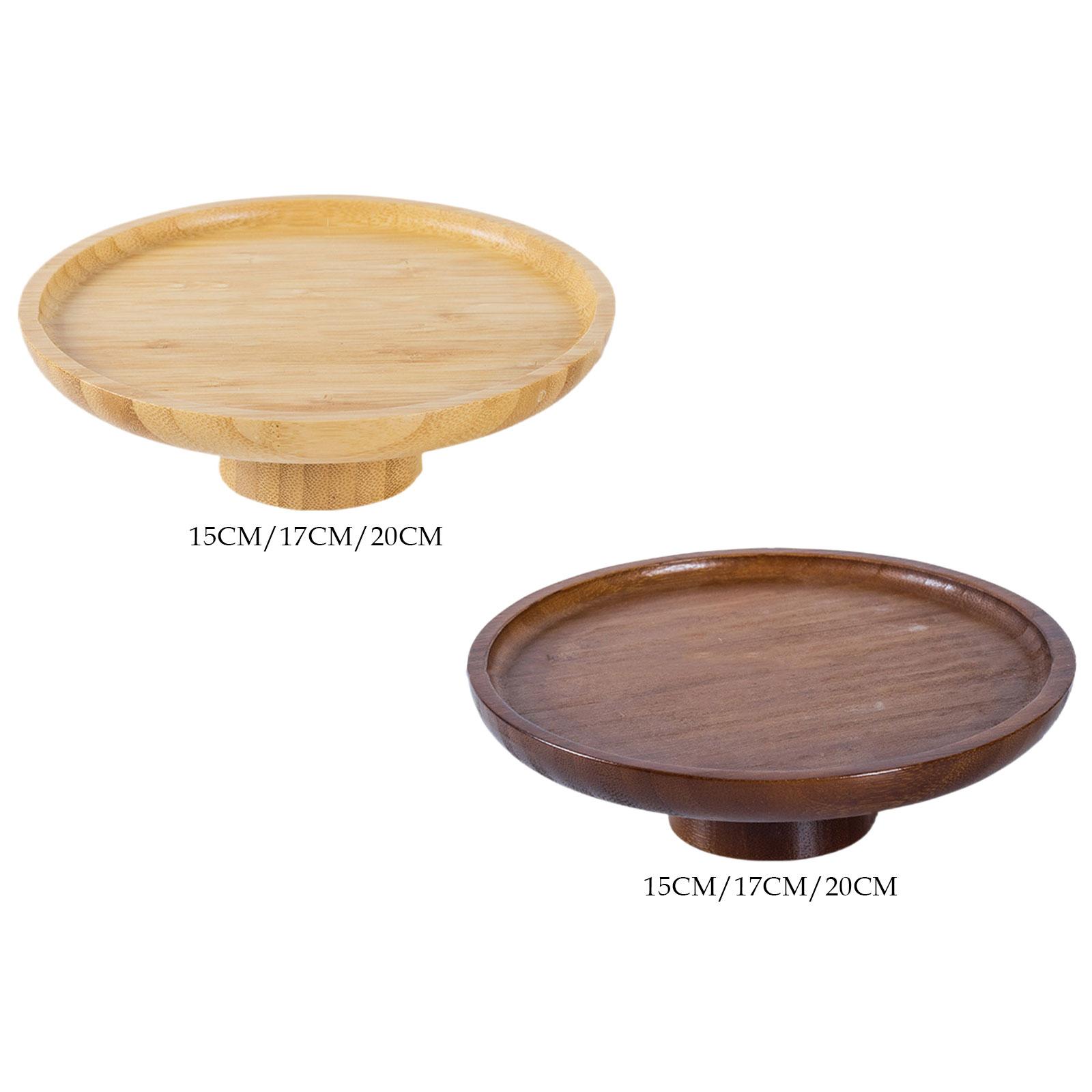 Wood Cake Stand Fruit Serving  - Wooden Serving Tray recensione e prezzo