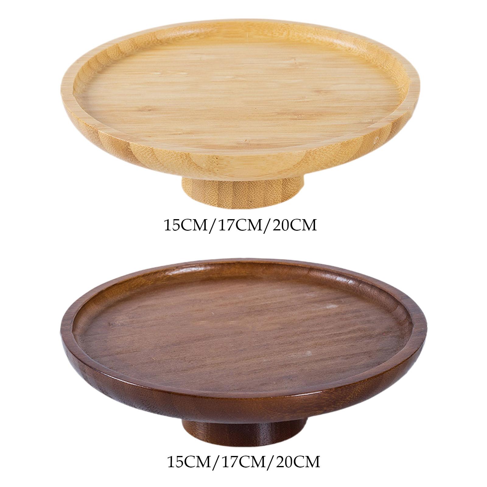 Wood Cake Stand Fruit Serving  - Wooden Serving Tray recensione e prezzo