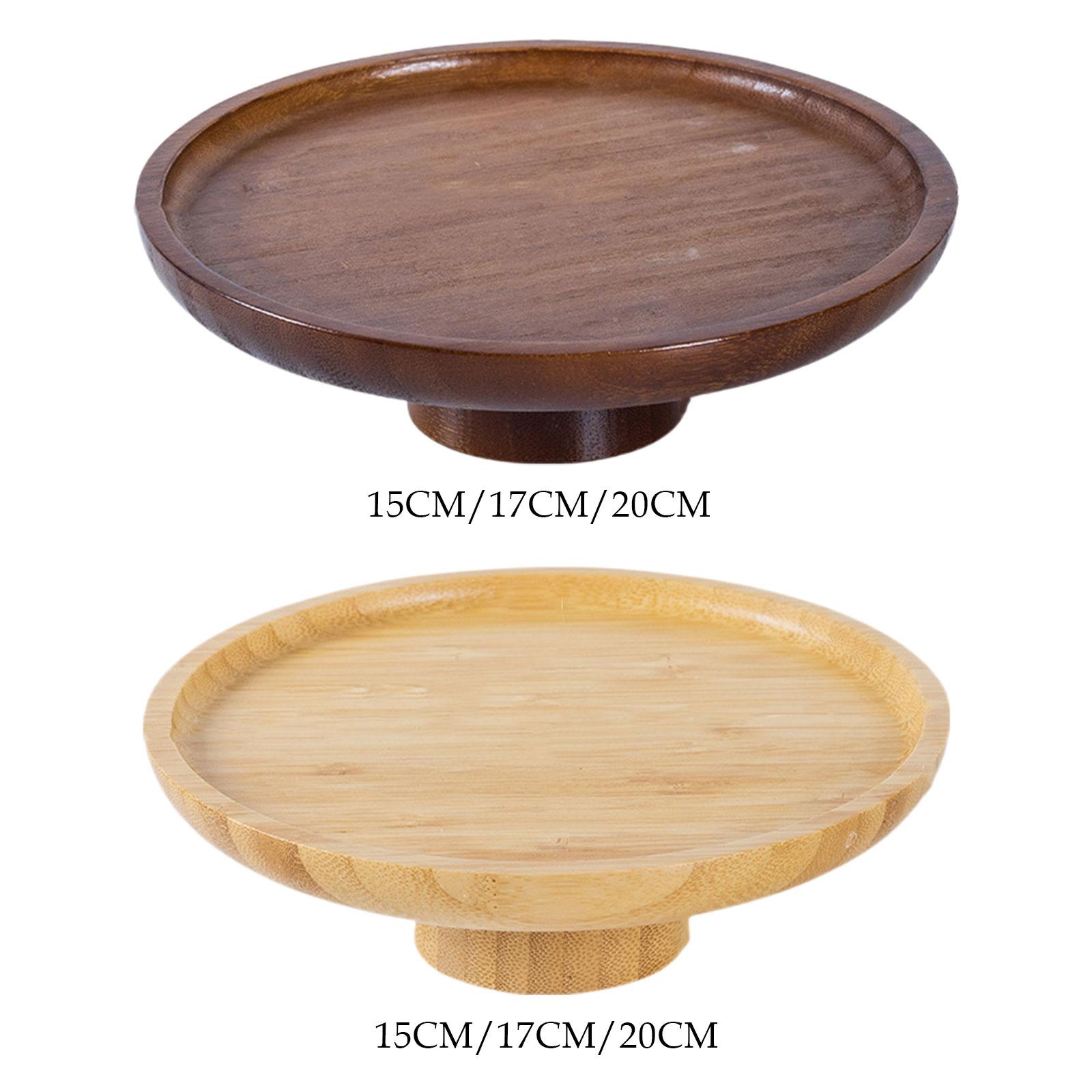 Wood Cake Stand Fruit Serving  - Wooden Serving Tray recensione e prezzo