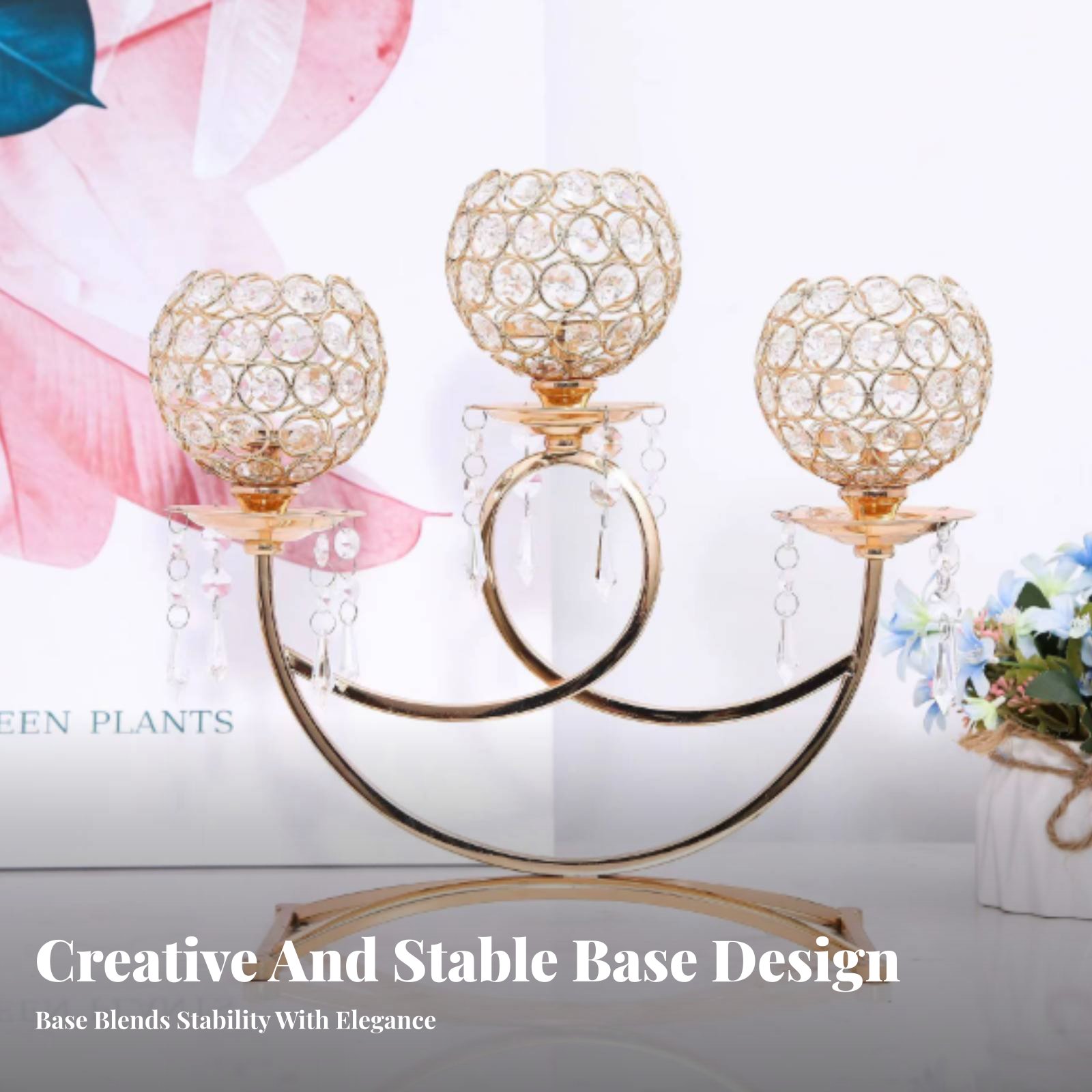 Vintage Metal Candle Holder, E - Crystal Ball Decor recensione e prezzo
