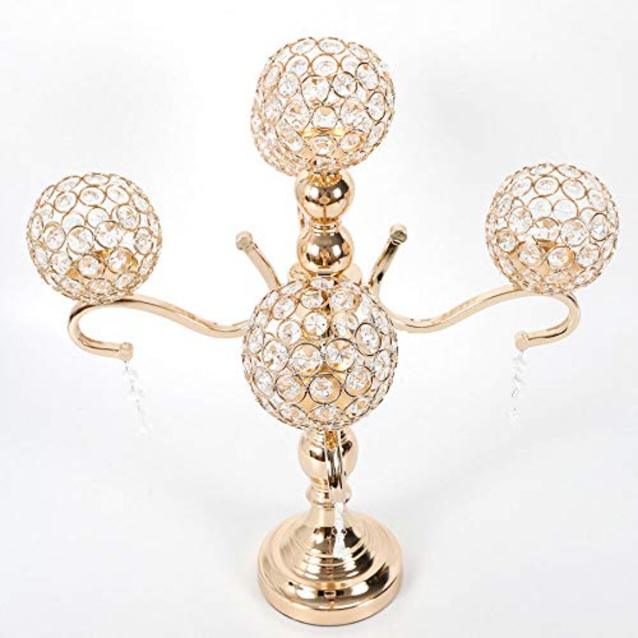 5 Arms Candle Holder for Weddi - Crystal Ball Decor recensione e prezzo