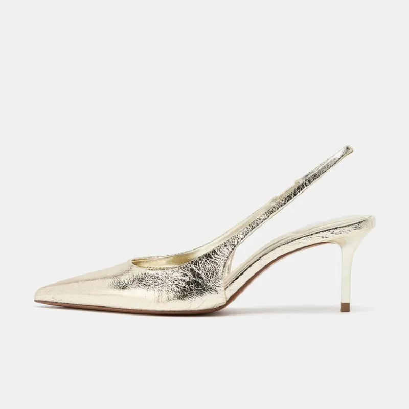 Sexy Pointed Toe Gold Designer - Luxury Lifestyle recensione e prezzo