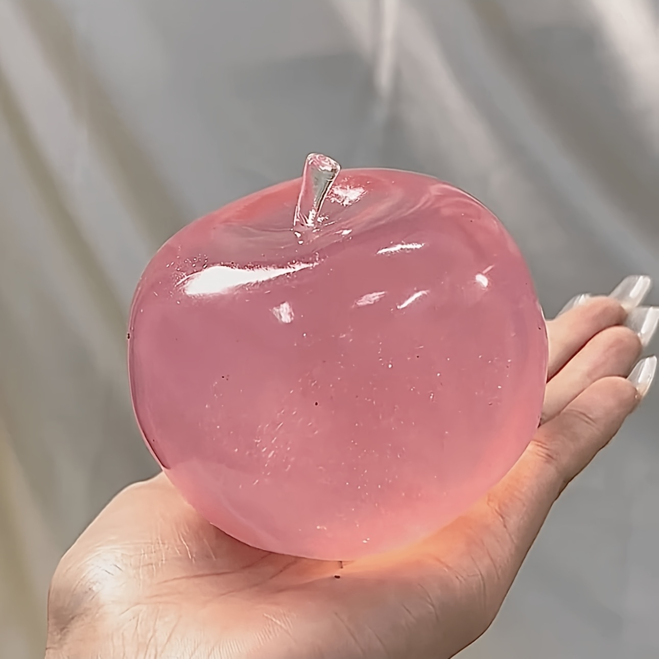 Cute Pink Apple Squishy Toy: C - Crystal Ball Decor recensione e prezzo
