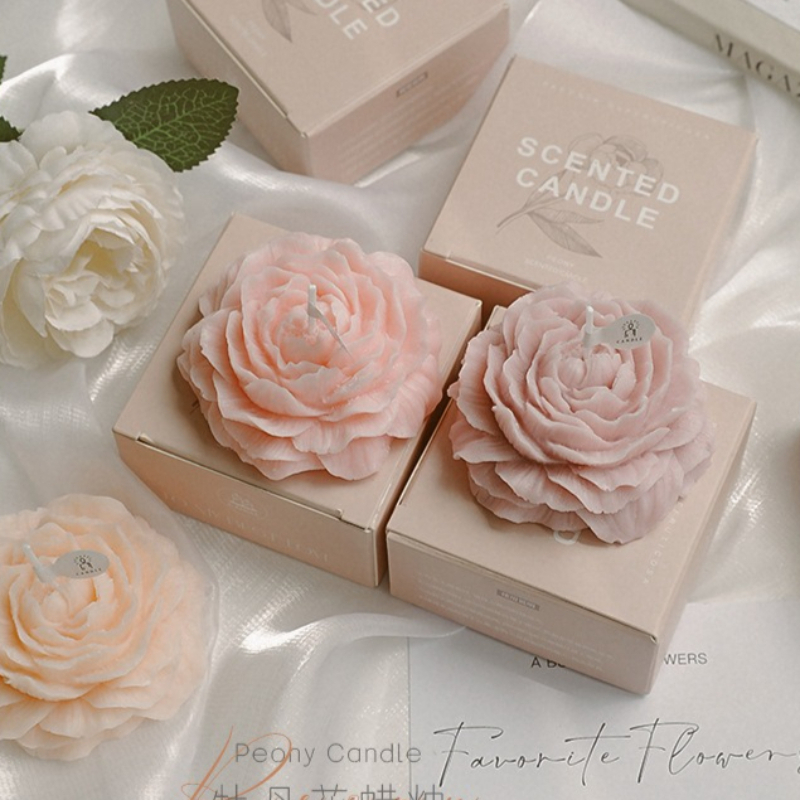 3D Peony Aromatic Candle Creat - Scented Candle Luxury recensione e prezzo